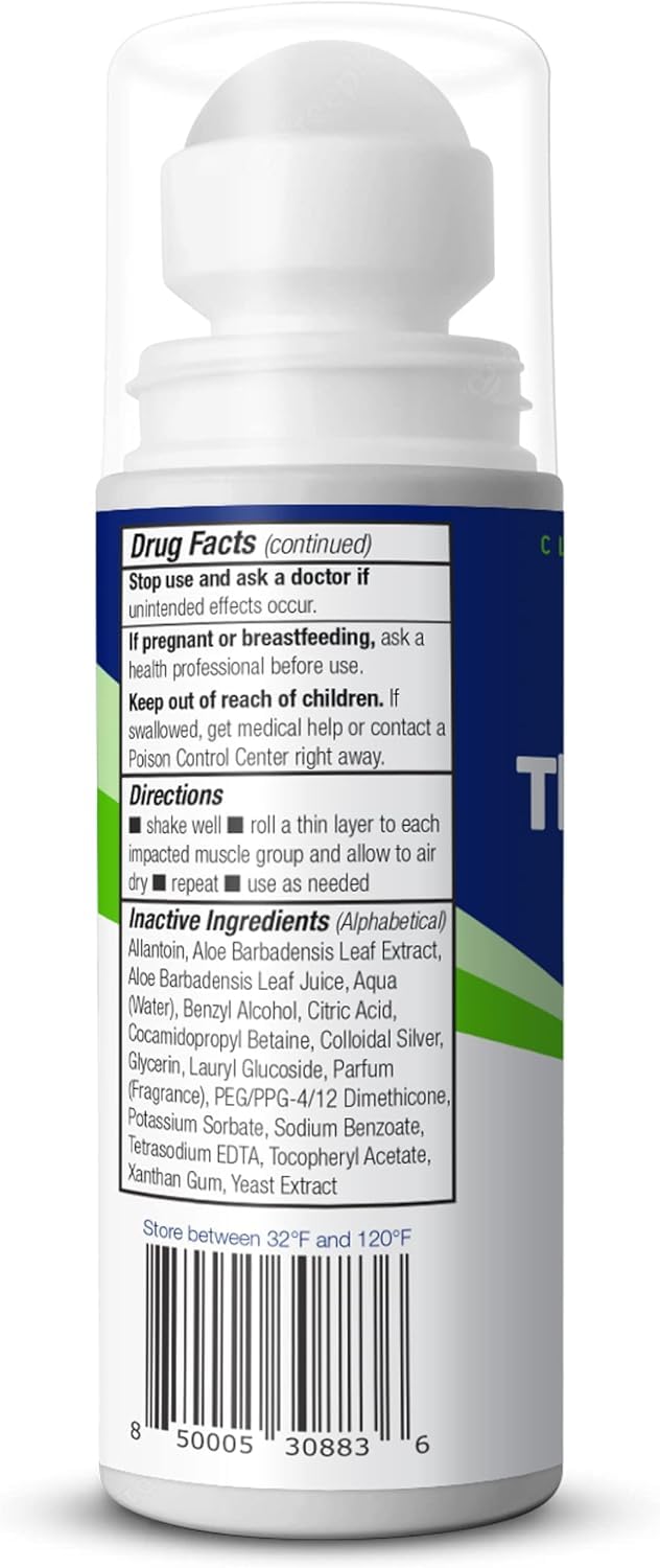 Theraworx Relief Roll-On: absorption rapide et sensation apaisante.