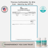 Étiquette THEREXA: emballage clair et informations utiles.