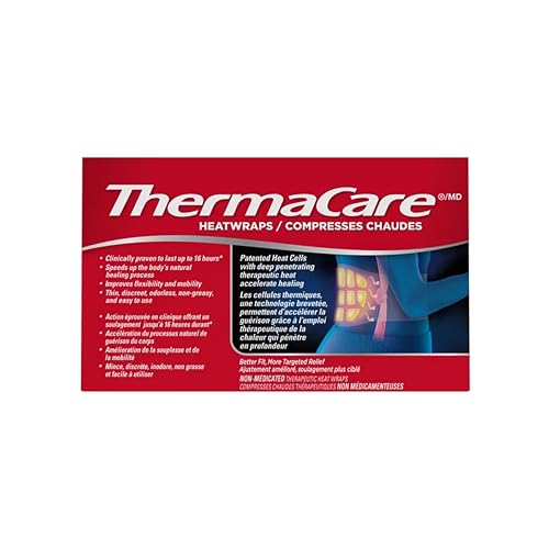 ThermaCare Avancé bandages chauffants en action pour soulager le dos.
