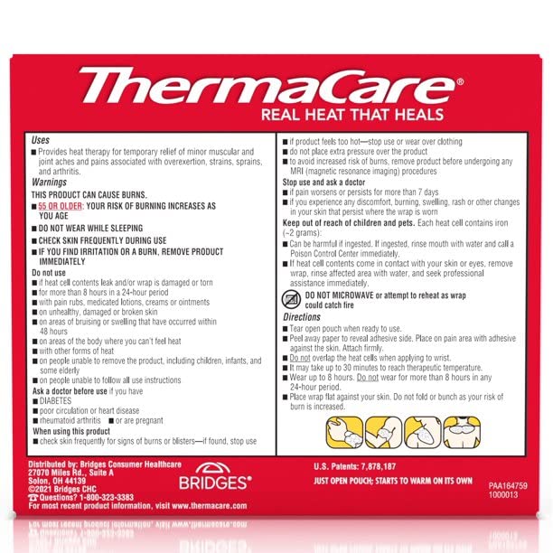 ThermaCare chauffe-cou, chaleur ciblée pour détendre le cou.