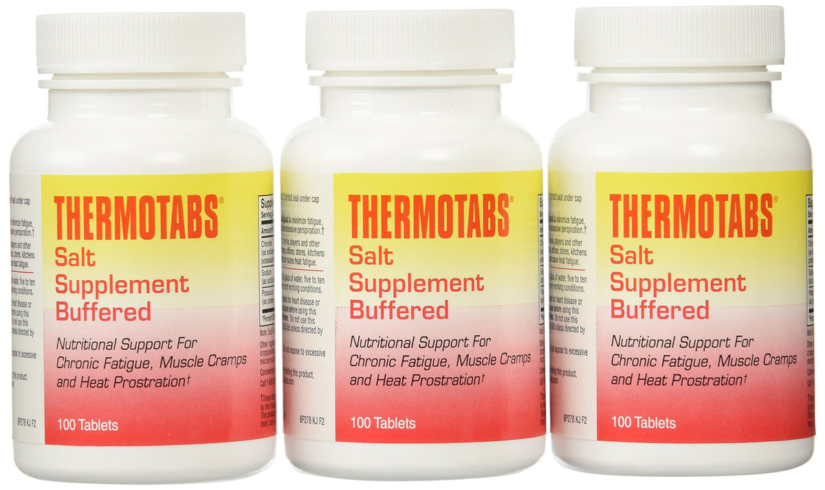 Thermotabs – lot de 3 comprimés de sel pour rétablir l'électrolyte après effort