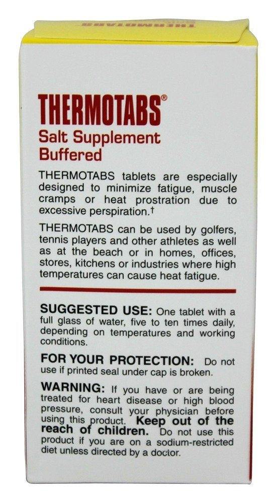 Thermotabs apporte un apport nutritionnel pratique lors de fortes chaleurs.