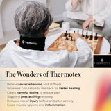 Thermotex insertion chaleur infrarouge, diffusion homogène vers les muscles du cou.
