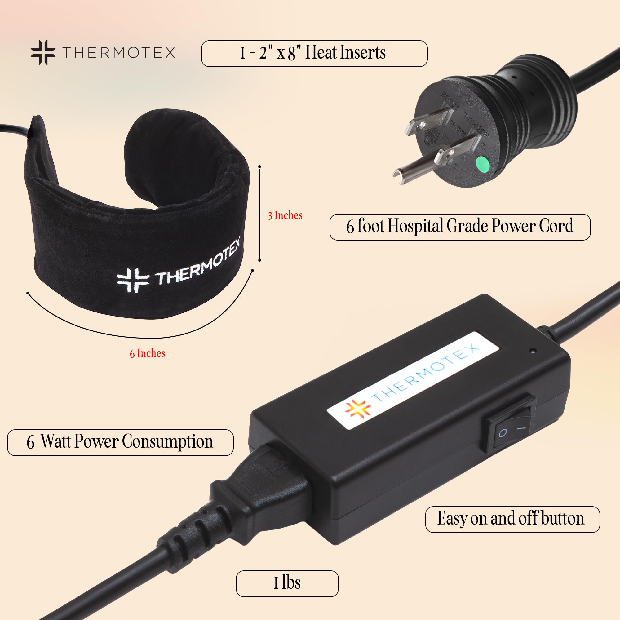 Thermotex technologie brevetée, soutien potentiel grâce à une chaleur scientifiquement conçue.