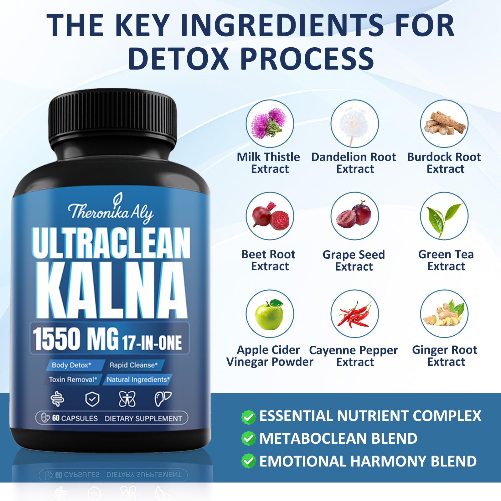 Theronika Aly Ultraclean – étiquette claire et informative sur l'emballage.