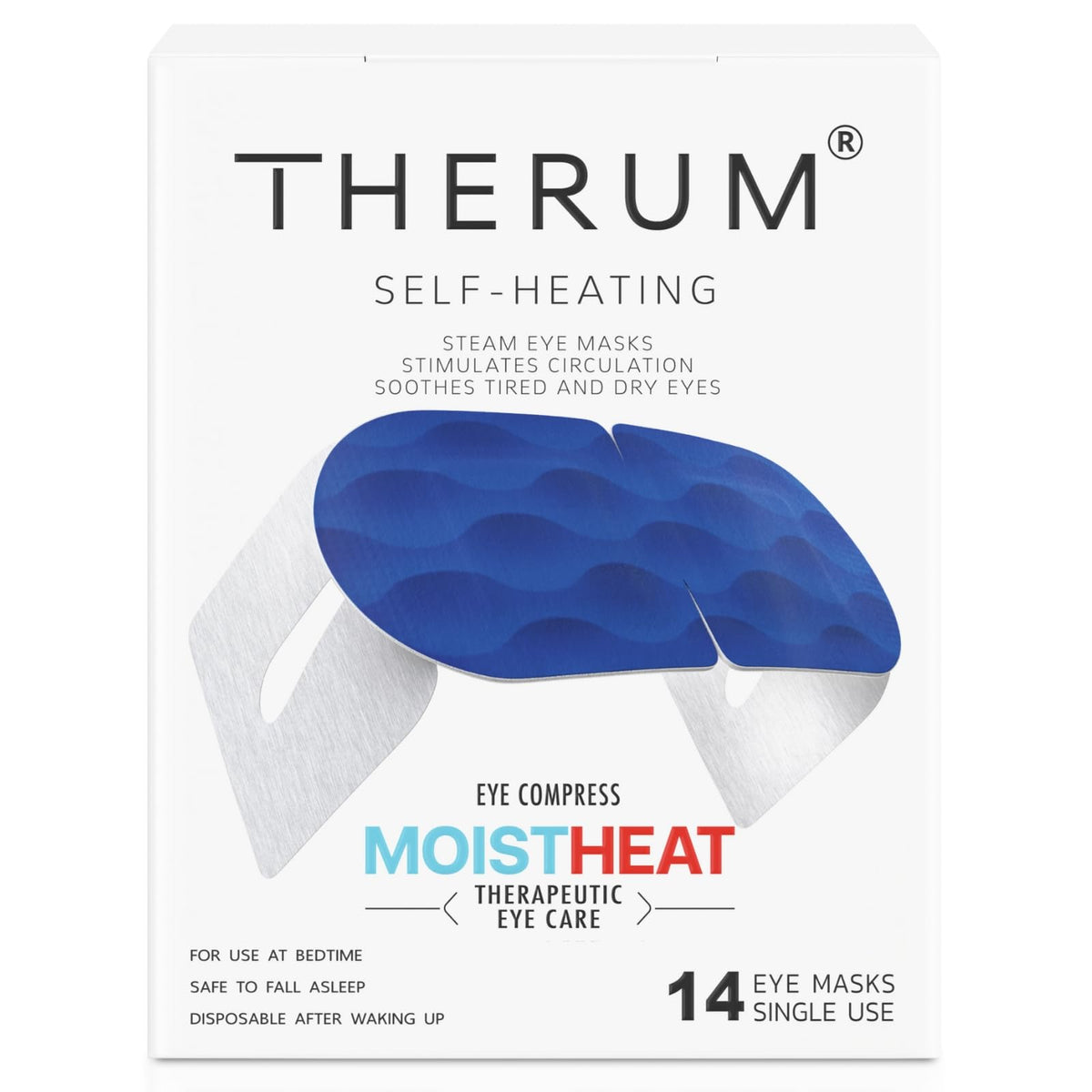 Therum Masque Yeux Chauffant – emballage prêt à offrir une détente nocturne.