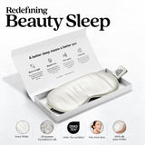 TheSleepGuard masque-yeux-soie-pure-detail-texture: texture soyeuse douce et luxueuse.