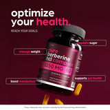 Capsules THINBI Berberine—prise quotidienne facile pour soutien digestif potentiel.