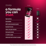 Sans additifs ni allergènes THINBI Berberine—routine saine.