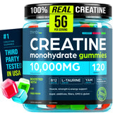 Thinbi Creatine Gummies – emballage visible, énergie potentielle et soutien musculaire.