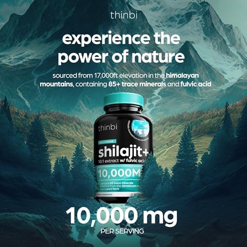 THINBI Pure Shilajit — capsules visibles, utilisation simple et pratique.