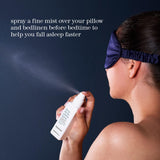 Oreiller et linge de lit traités par THISWORKS Deep Sleep Pillow Spray pour un repos serein.