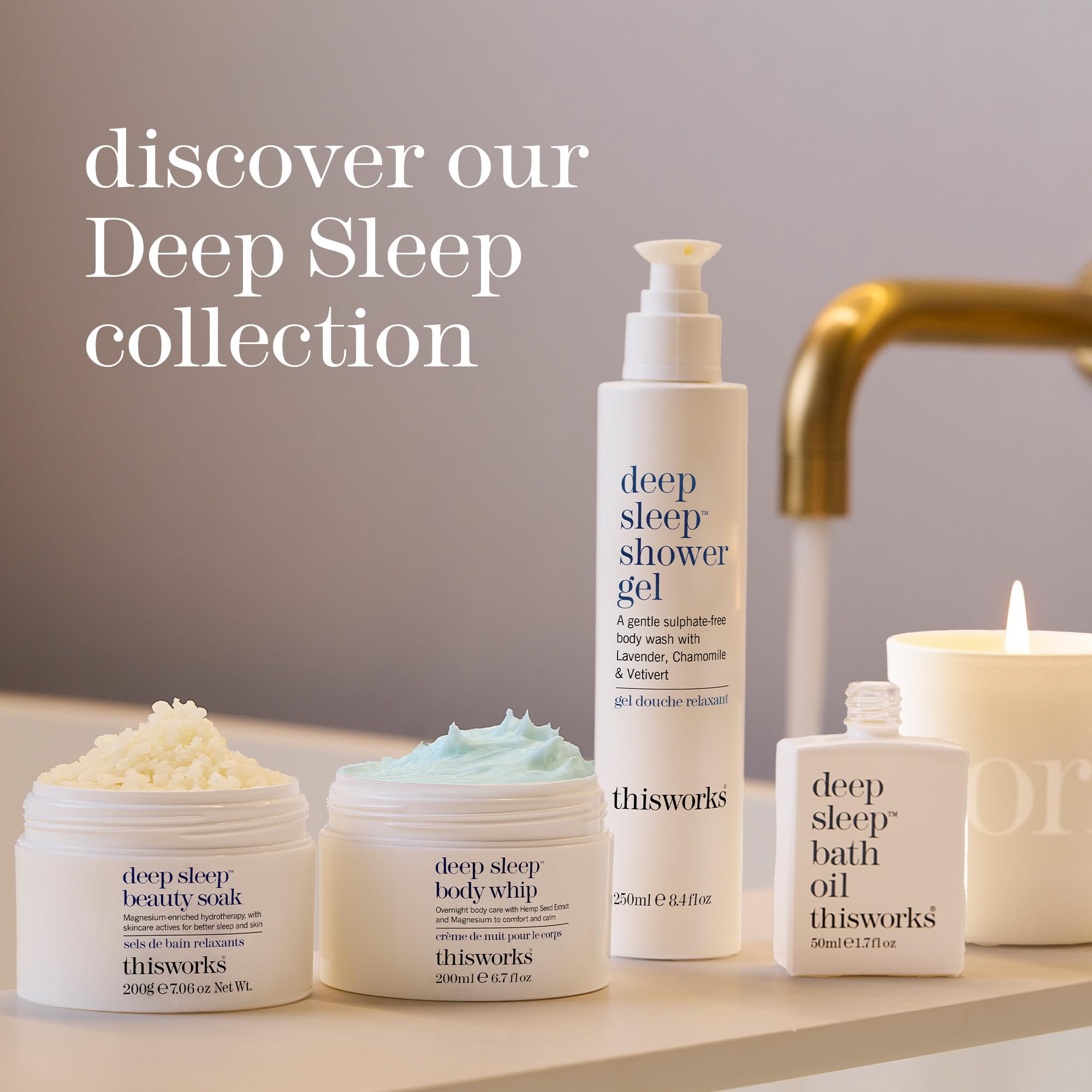 Ingrédients naturels et absence de colorants dans THISWORKS Deep Sleep Pillow Spray.