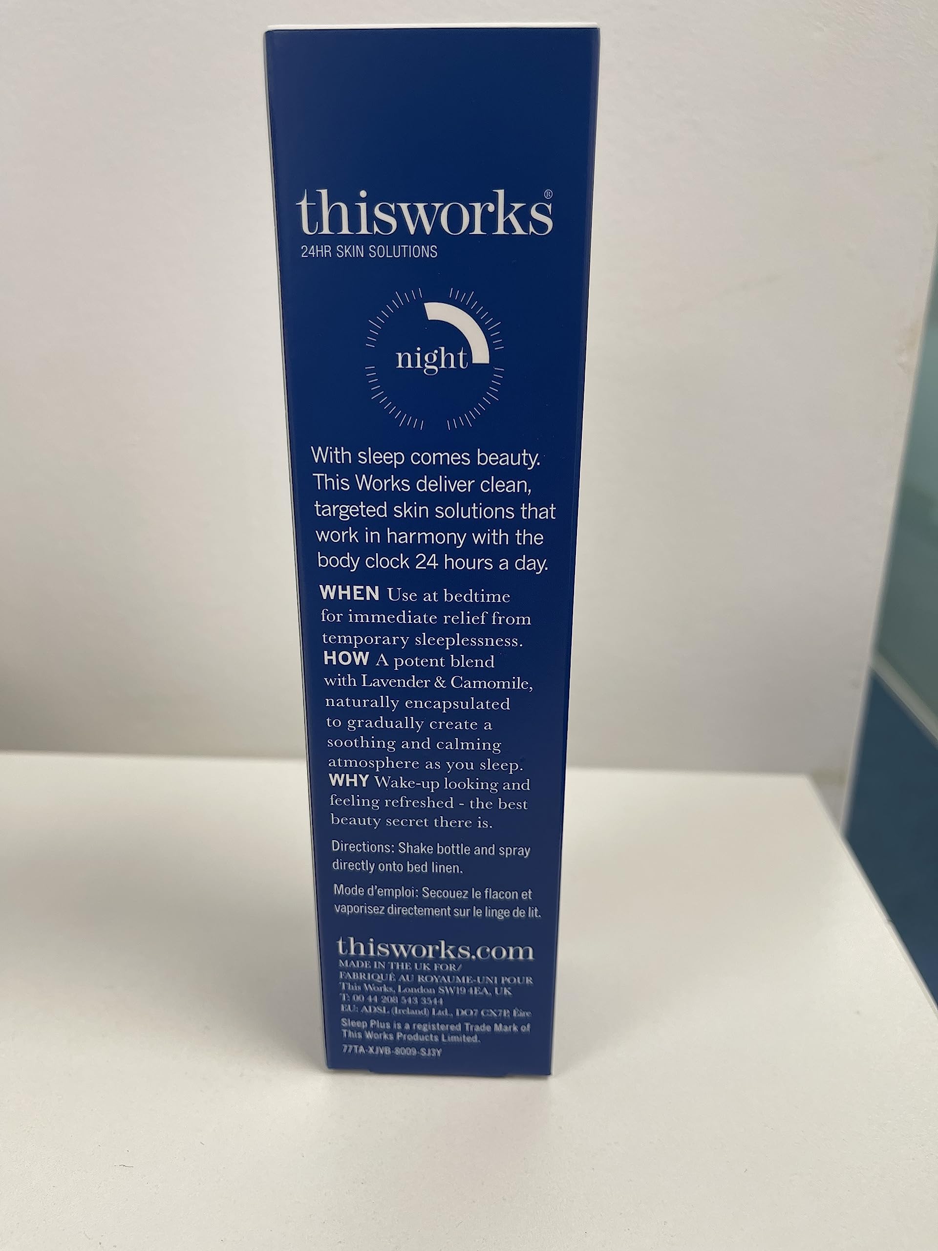 THISWORKS Sommeil Plus : usage nocturne sur pyjamas et linge de lit