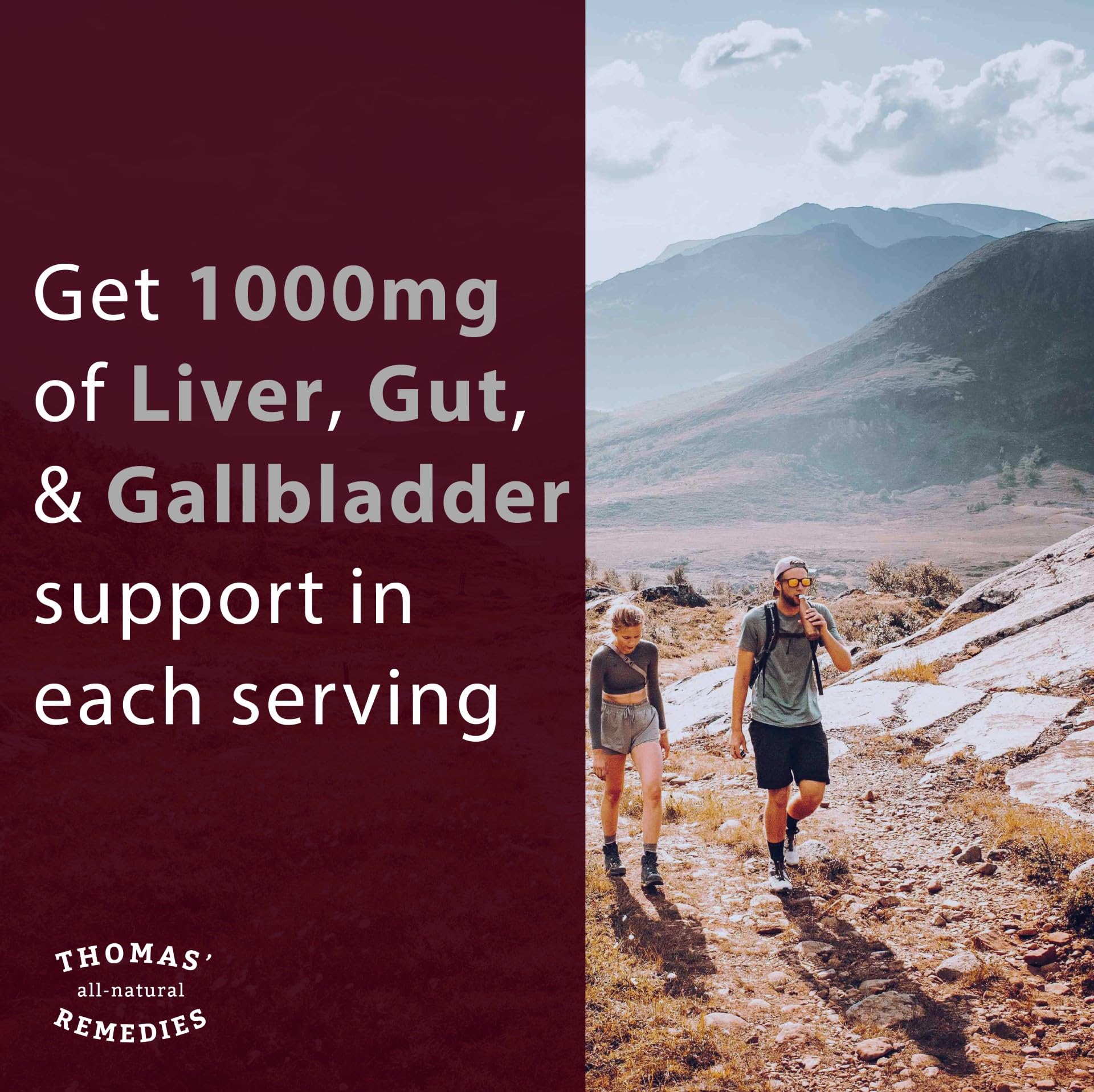Gélules Tudca – 1000 mg par portion, soutien potentiel du foie