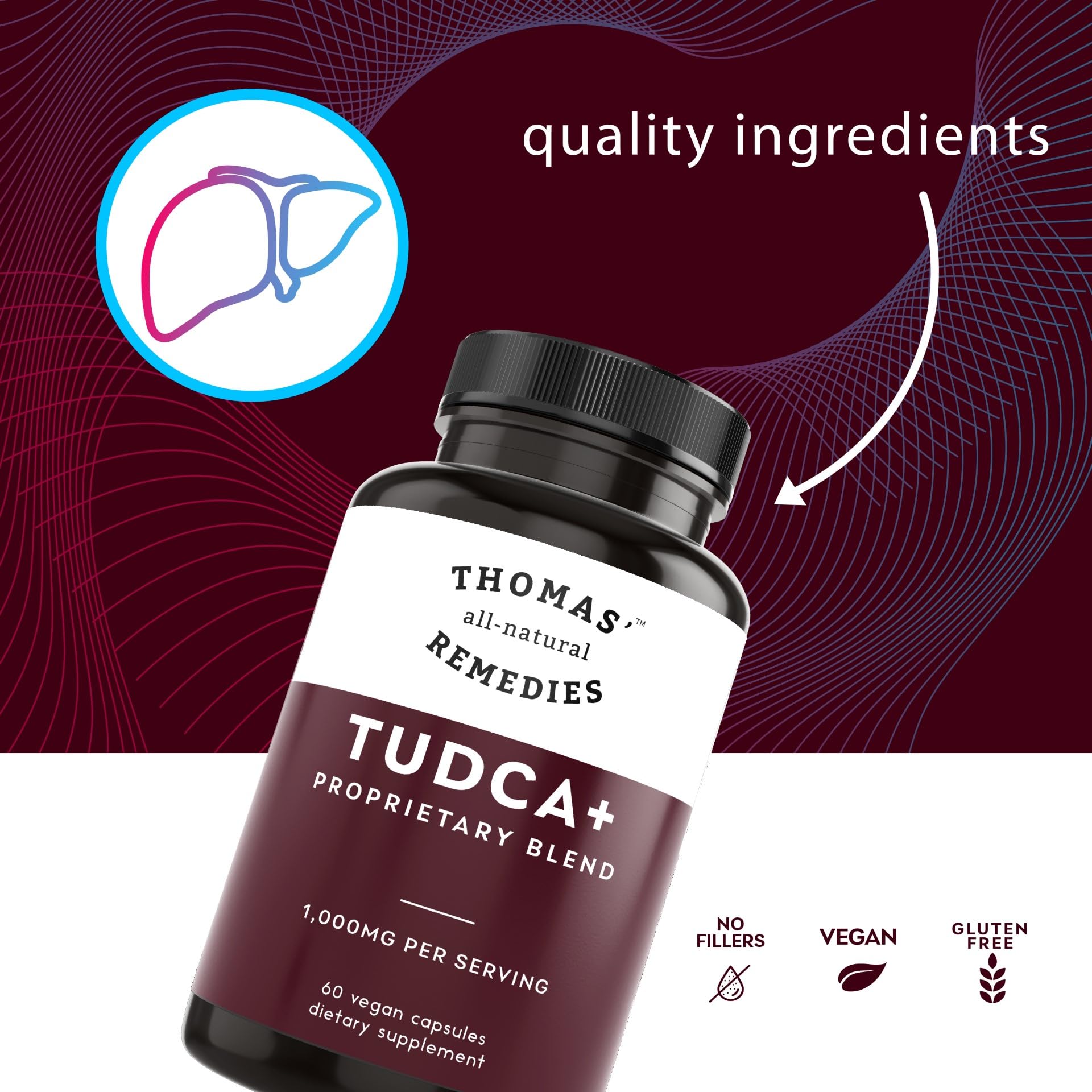 Capsules Tudca véganes – sans produits animaux et sans OGM