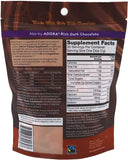 Adora Thompson emballage chocolat lait, format pratique pour une collation sans gluten.