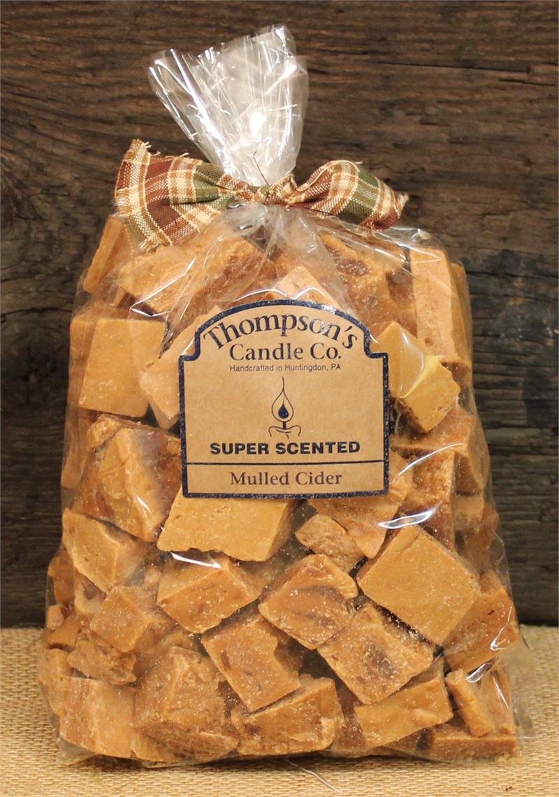 Crumbles Thompson's Candle Co. cidre chaud épicé, diffusion durable et sans flamme