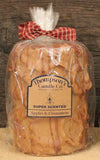Thompson's Candle Co. pilier pomme cannelle, lueur agréable pour réchauffer l'espace.
