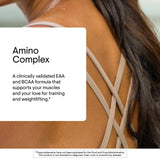 THORNE Amino Complex doseur inclus pour doser les EAA et BCAA.