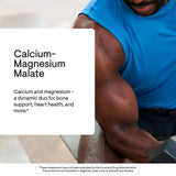 Thorne Calcium-Magnesium Malate : étiquette lisible, indiquant les minéraux essentiels pour les os.