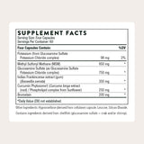 Capsules THORNE glucosamine et MSM visibles pour le soutien quotidien.