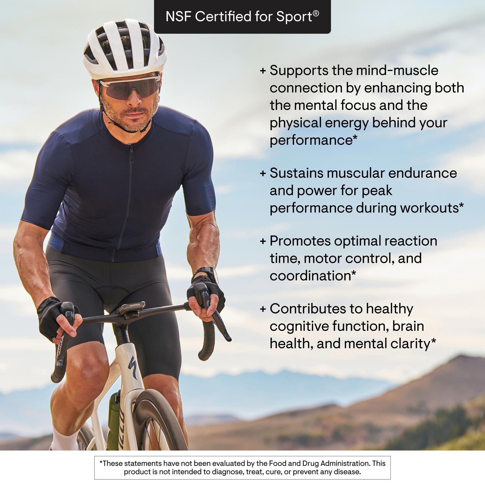 THORNE Creatine Alpha GPC poudre micronisee, certification NSF pour le sport.
