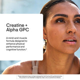 THORNE Creatine Alpha GPC poudre micronisee, soutien à la connexion esprit-muscle pendant l’effort.
