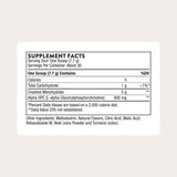 THORNE Creatine Alpha GPC poudre micronisee, amélioration possible de l’endurance musculaire.