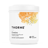 THORNE Creatine Ananas Orange — bouteille montrant le supplément, peut soutenir l'endurance pendant l'entraînement.