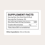 THORNE Creatine, dose de 5 g, utilisation simple après l’entraînement.