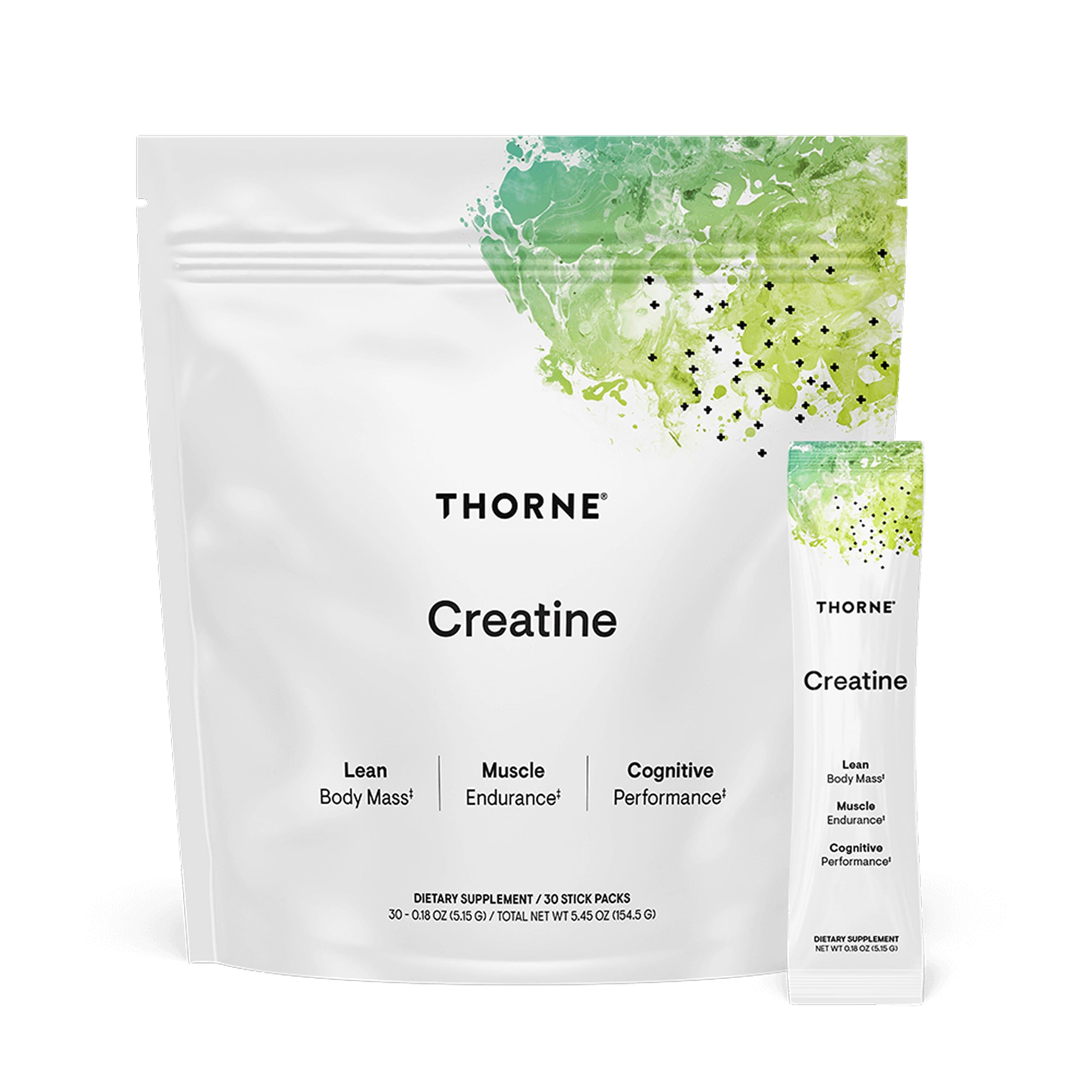 THORNE Creatine, poudre micronisée, soutient l’énergie musculaire et l’endurance.