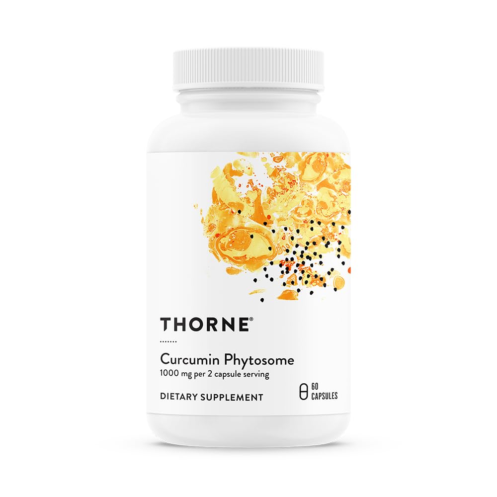 THORNE Curcumin Meriva en bouteille, soutien potentiel à la mobilité et au confort articulaire.