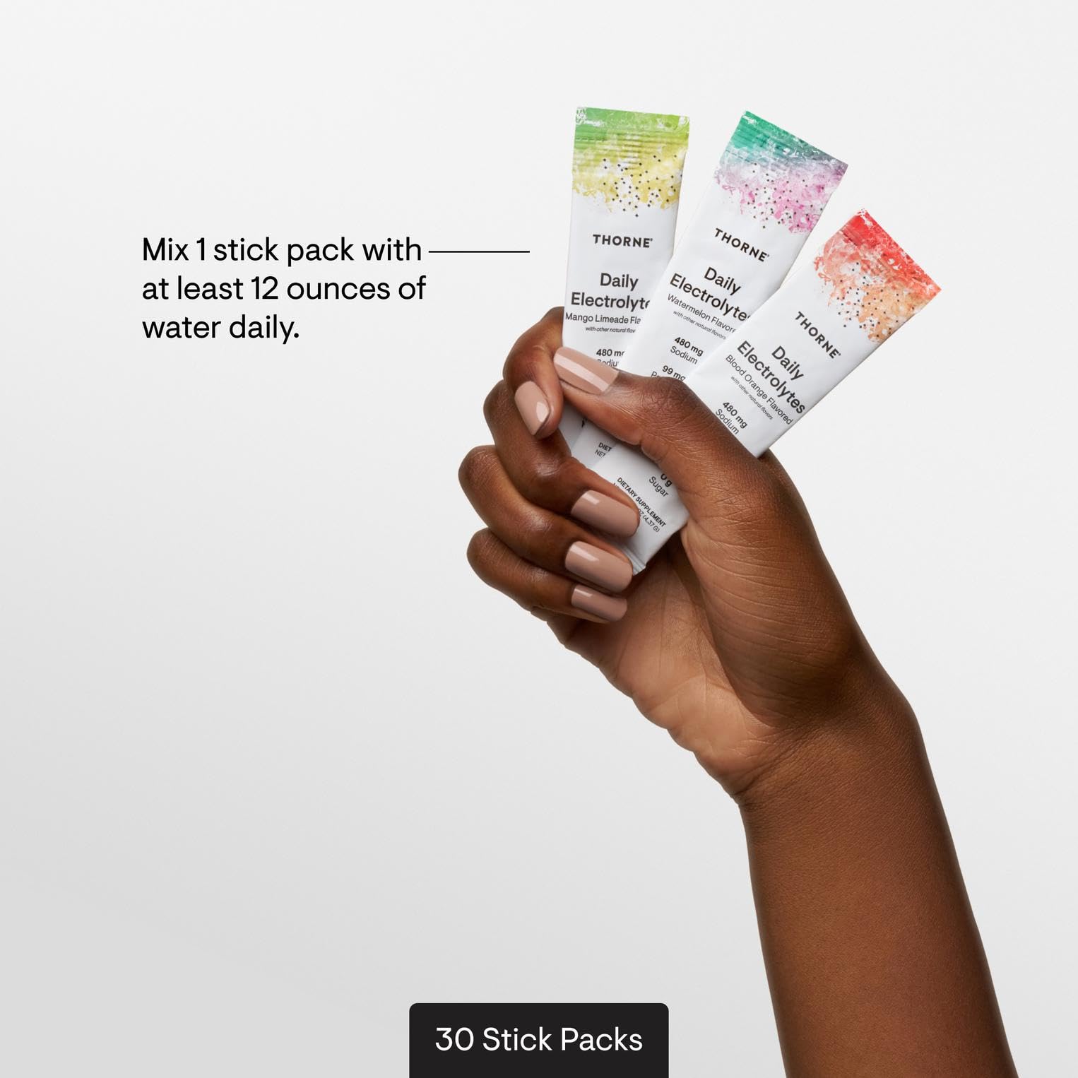 THORNE Daily Electrolytes certifié NSF pour le sport en stick-pack