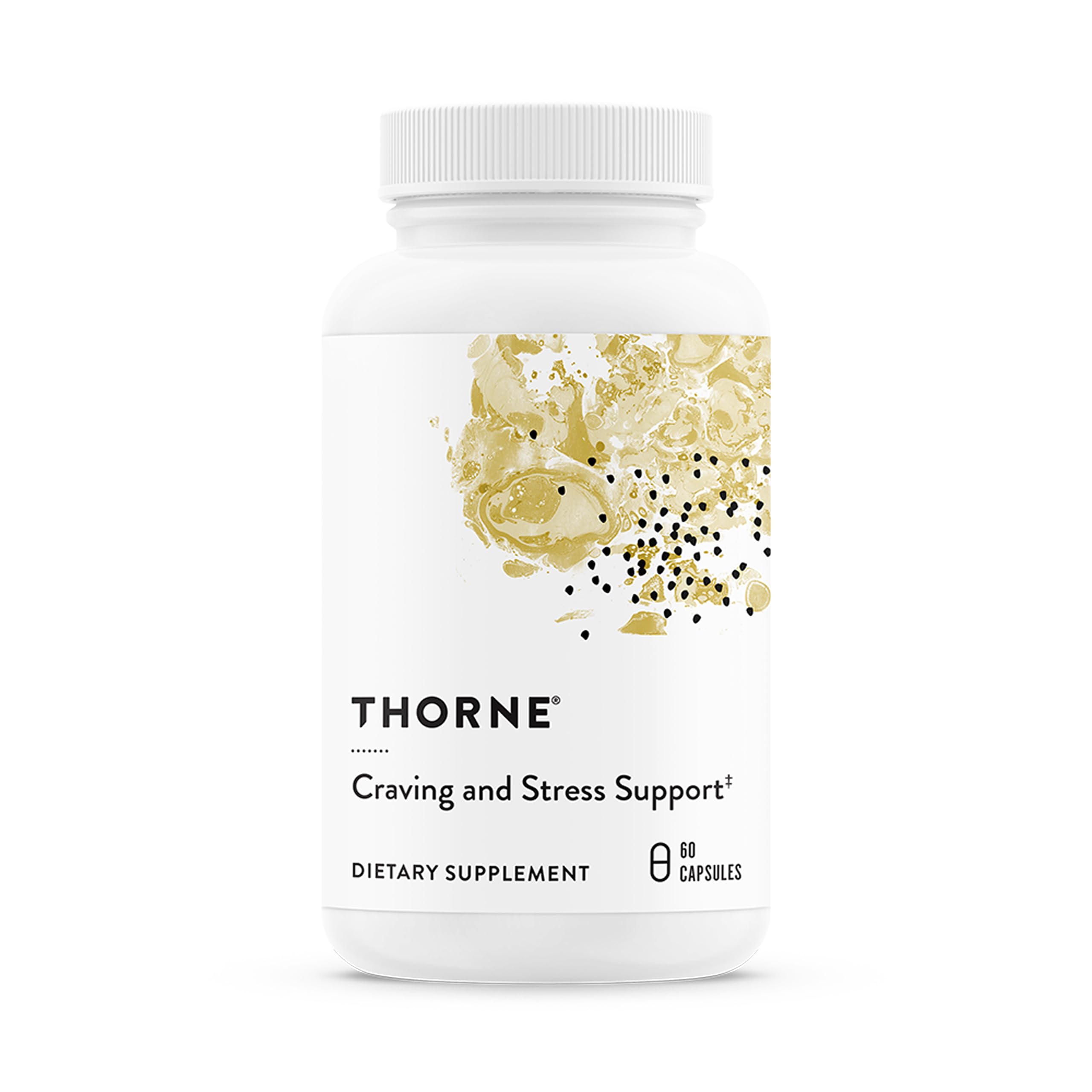 Thorne Craving et Stress, bouteille en train de verser, potentiel soutien sommeil et humeur