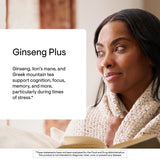 THORNE Ginseng Plus – Ingrédients clés: ginseng rouge coréen et crinière de lion pour la vigilance.