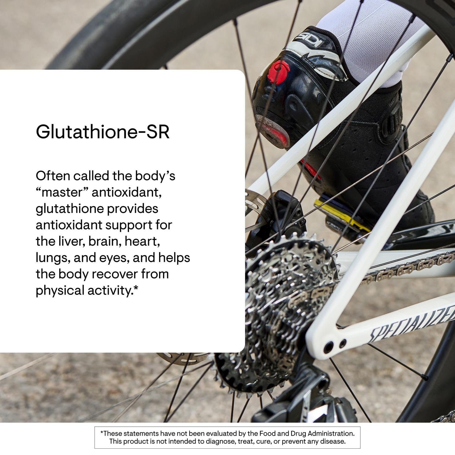 THORNE Glutathione SR — étiquette lisible indiquant absence de gluten et allergènes