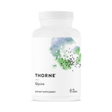 THORNE Glycine: bouteille de capsules, soutien potentiel au repos et à la récupération quotidienne.