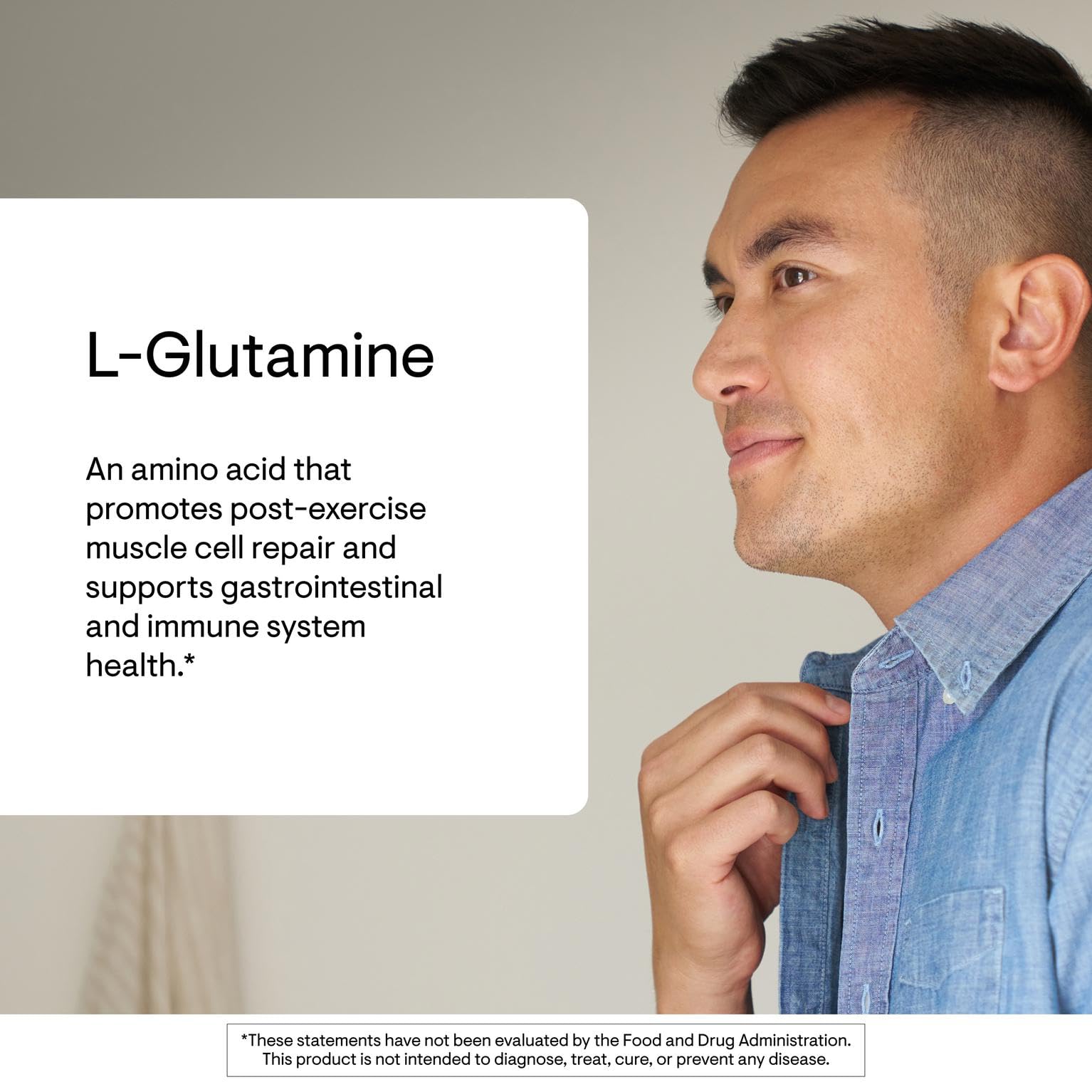 THORNE L-Glutamine, capsules visibles, offre une façon pratique d’intégrer l’acide aminé.