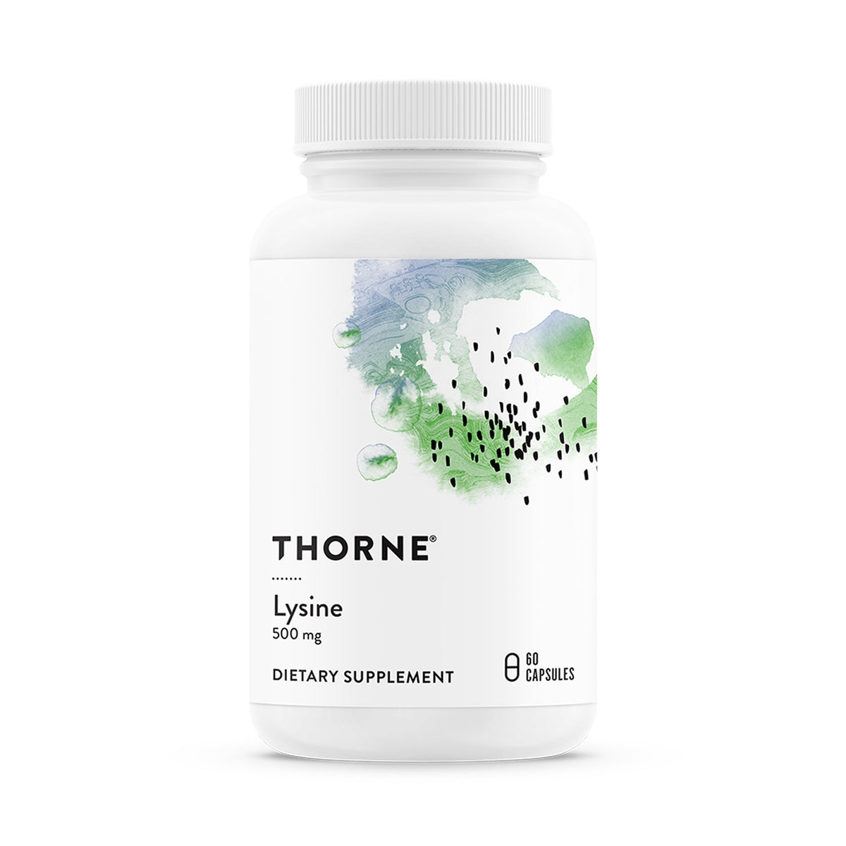 THORNE Lysine – bouteille 500 mg, format pratique pour le quotidien.
