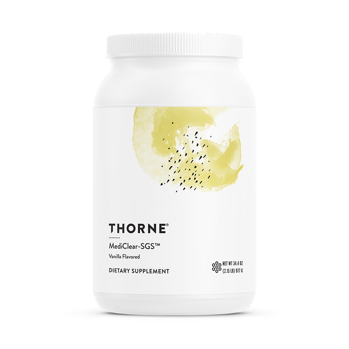 THORNE MediClear-SGS: bouteille montrant le format detox pour soutenir la routine bien-être.