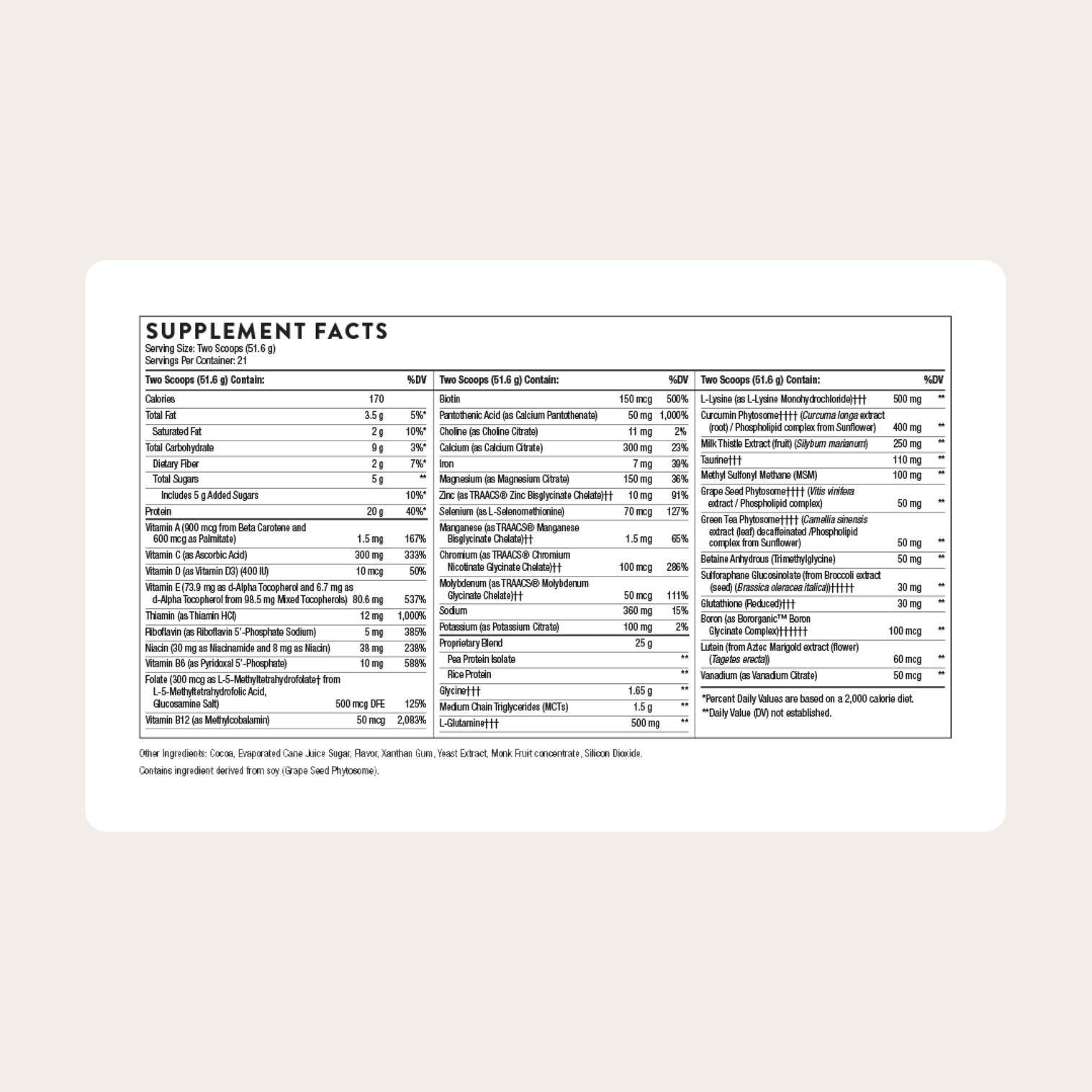 THORNE MediClear-SGS: multivitamines et minéraux complets pour un soutien quotidien équilibré