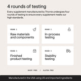 THORNE MediClear-SGS: contrôles qualité, quatre tests en laboratoire