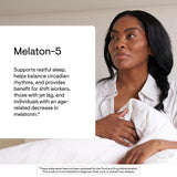 THORNE Melaton-5 étiquette: informations claires pour une utilisation en toute sécurité.