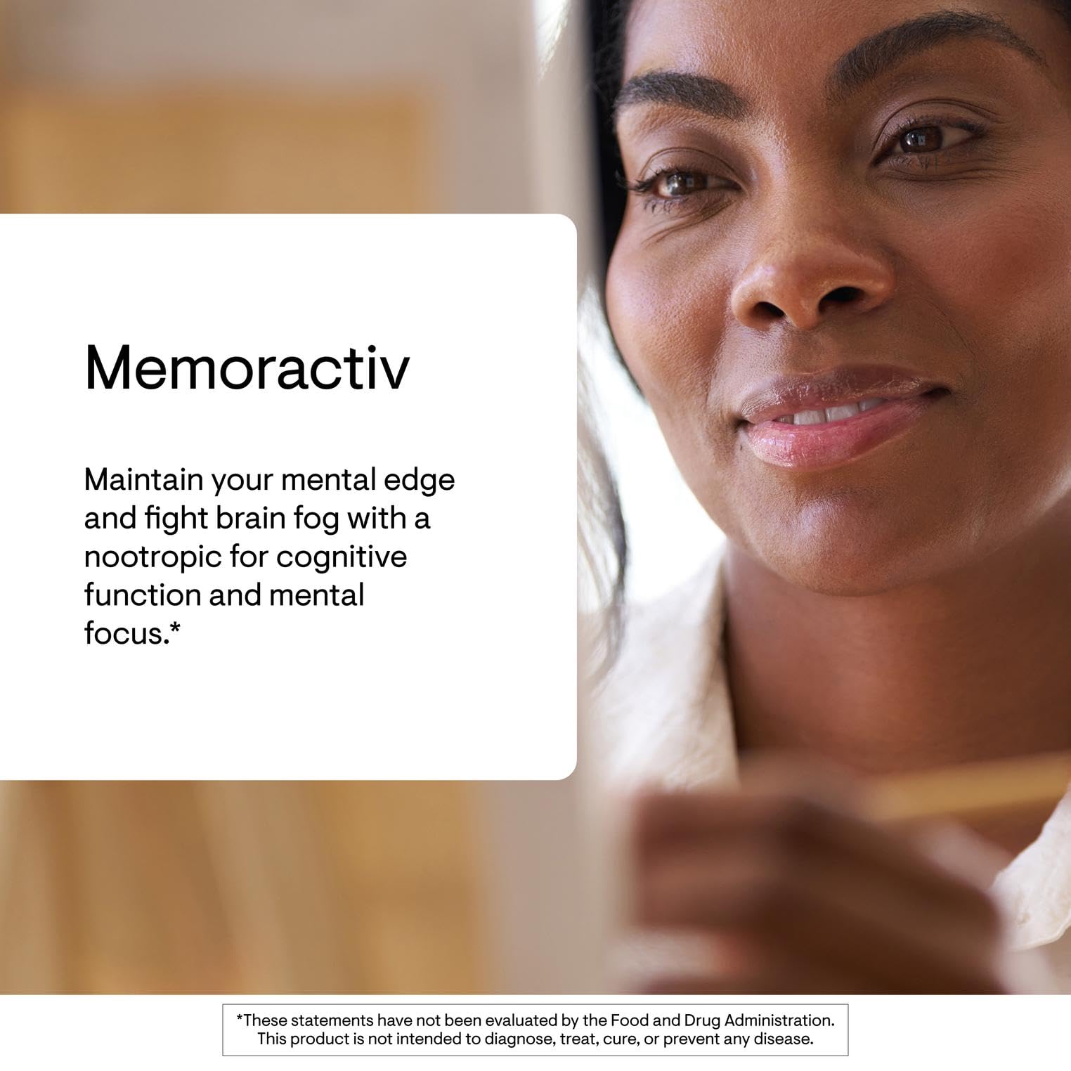 THORNE Memoractiv – etiquette-produit, informations utiles et transparence sur les ingrédients.