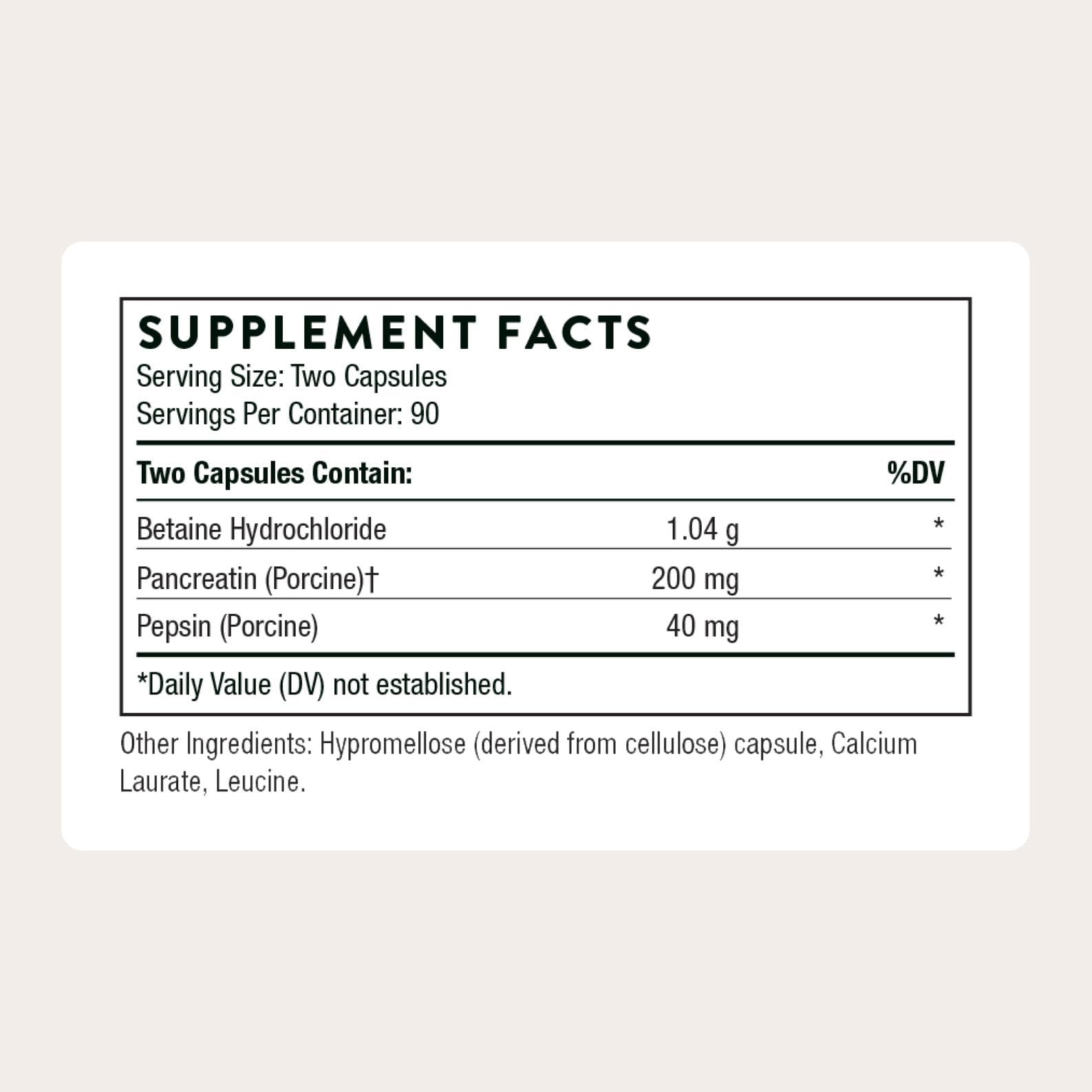 THORNE Multi Enzyme – capsules faciles à prendre dans une prise quotidienne.
