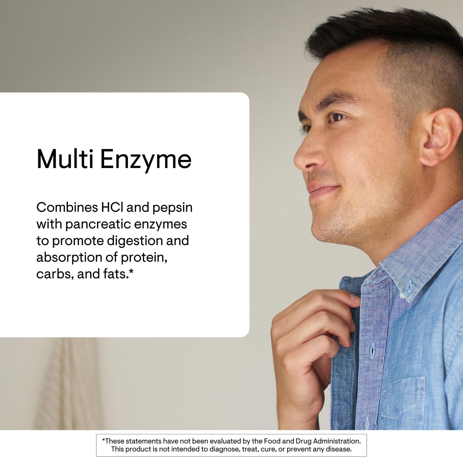 THORNE Multi Enzyme – etiquette-produit affichant l absence de allergènes majeurs.