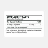 THORNE NAC 500mg boîte : format pratique pour la routine santé