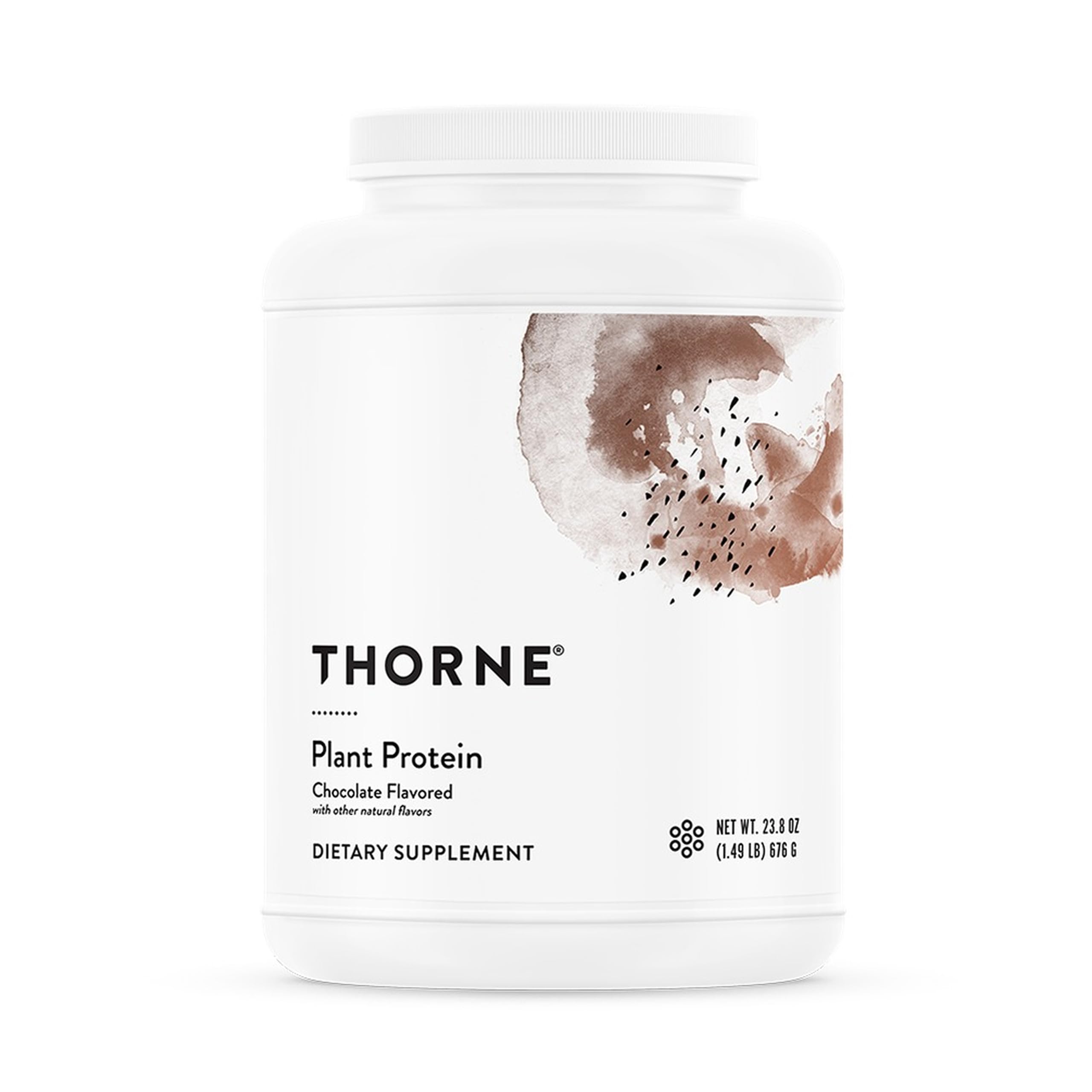 THORNE Protéine végétale chocolat packaging : shake rapide après l’entraînement