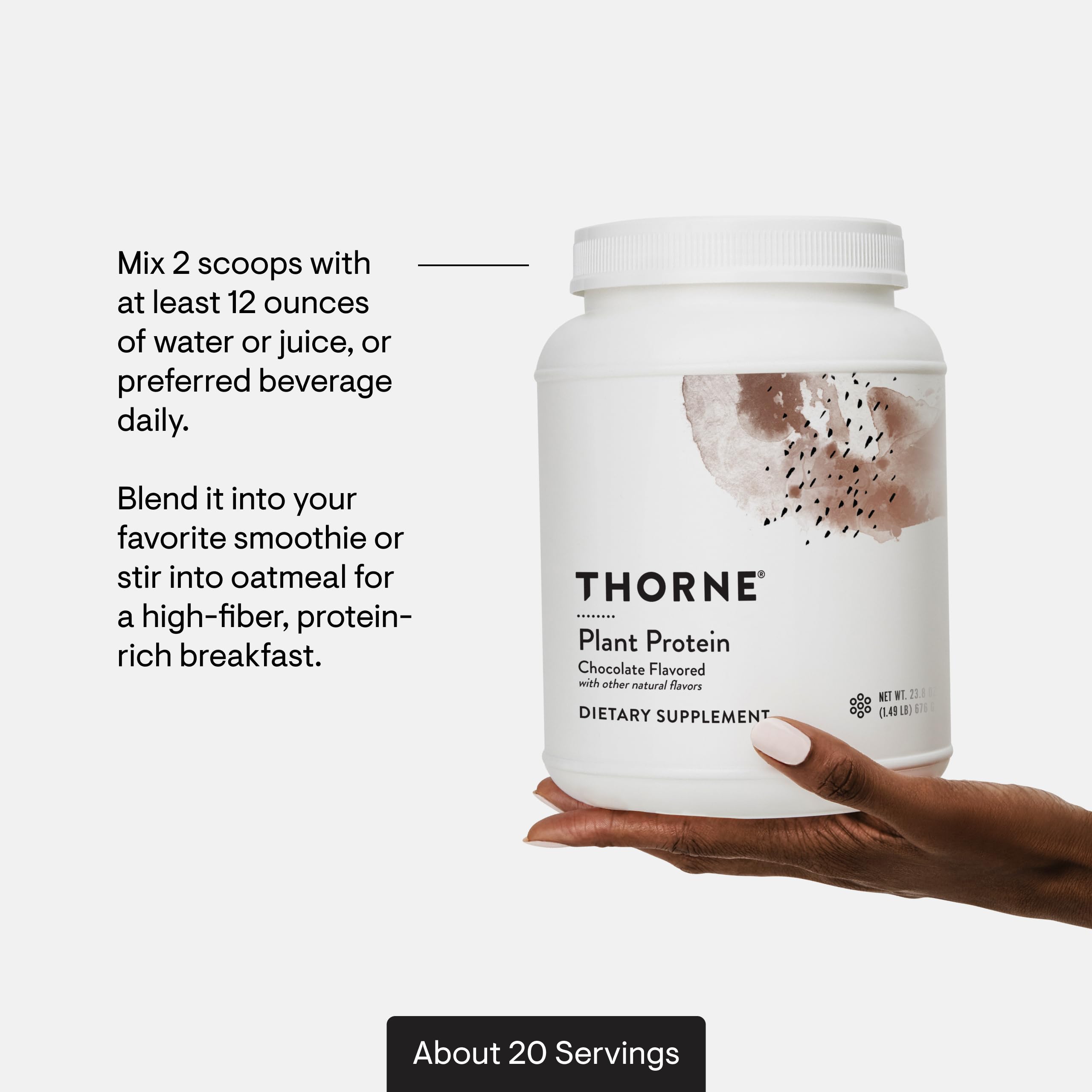 THORNE Protéine sans lactose : alternative végan et facile à digérer